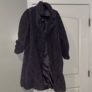 Women's purple Teddy Coat